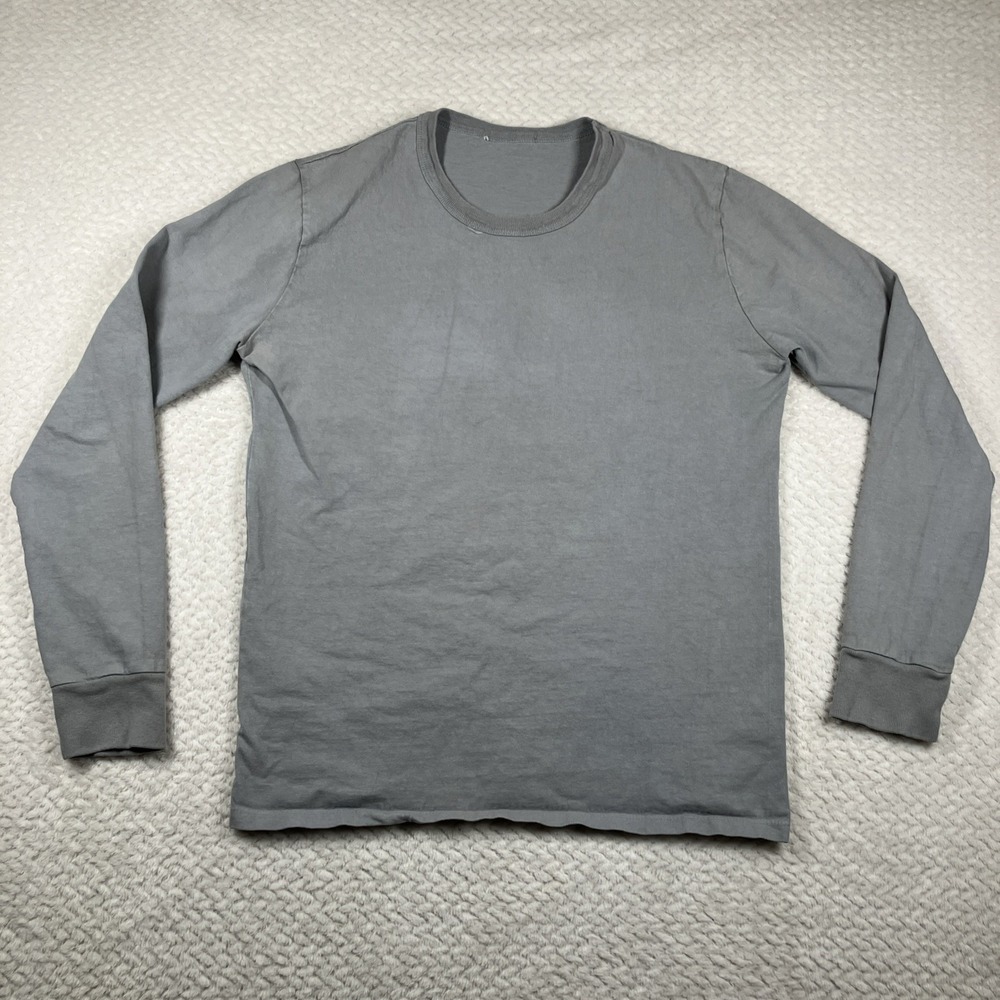 Gustin Shirt Mens Med Durable Stretch Comfort Crew Neck Long Sleeve USA Flaw